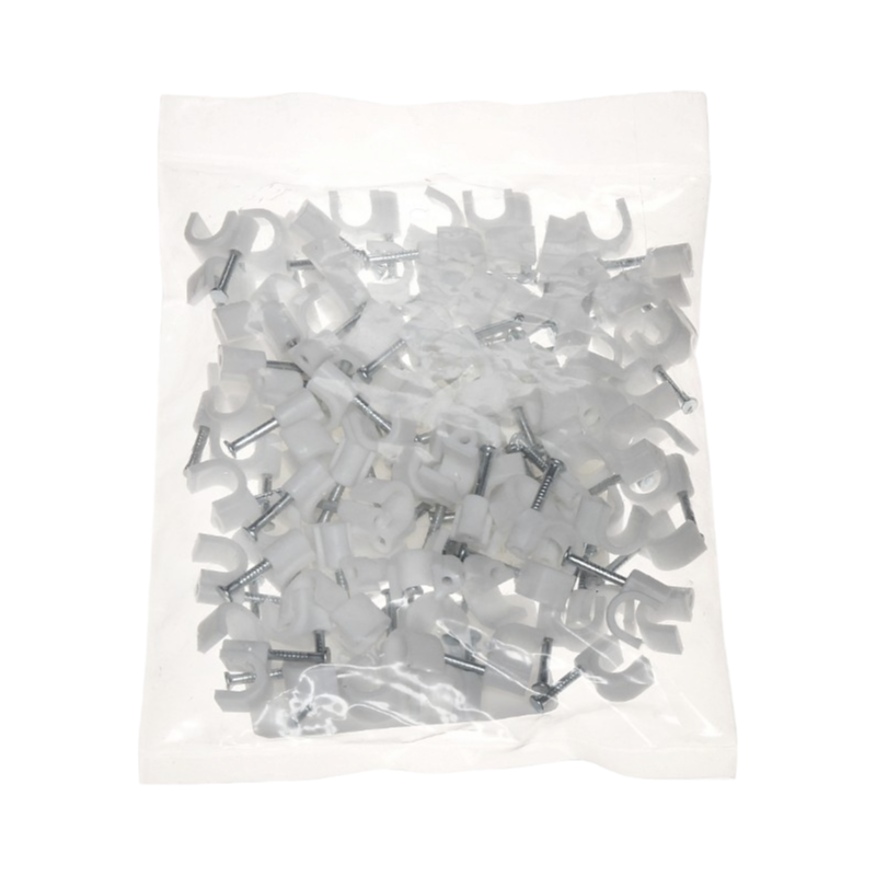 UNIVERSO · Confezione da 100 pezzi – Fermacavo Ø 6 mm, colore bianco – dettaglio 3