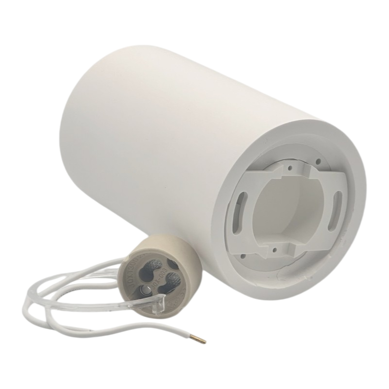 UNIVERSO · Portafaretto Rotondo in Gesso Verniciabile GS-C110-T | Montaggio Superficiale per GU10/GU5.3 – dettaglio 5