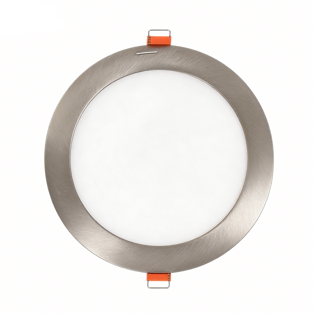 UNIVERSO · Pannello LED Rotondo SMD Ultra Slim 6W da Incasso | Satinato | CCT Regolabile 3000K-4000K-6500K con Driver – vista del prodotto