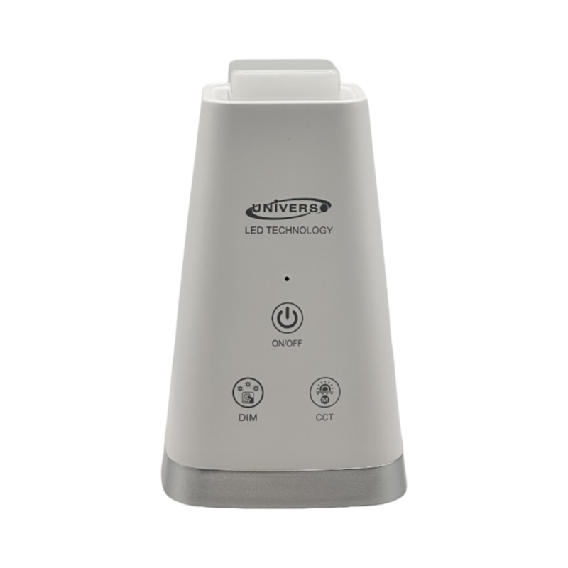UNIVERSO · Lampada Multifunzione Ricaricabile da Tavolo BL-1008-B – 6W Dimmerabile, CCT 3in1 con Temperatura Luce Selezionabile, Colore Bianco – dettaglio 2