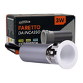 UNIVERSO · Faretto LED Rotondo da Incasso R20-B3C 3W | CCT Selezionabile Bianco/Argento – vista del prodotto