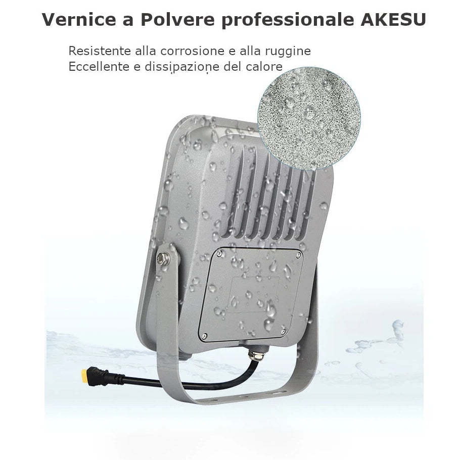 UNIVERSO · Proiettore LED a Batteria con Pannello Solare FSO-100W | 170 lm/W IP65 Bianco Freddo 6500K – dettaglio 4