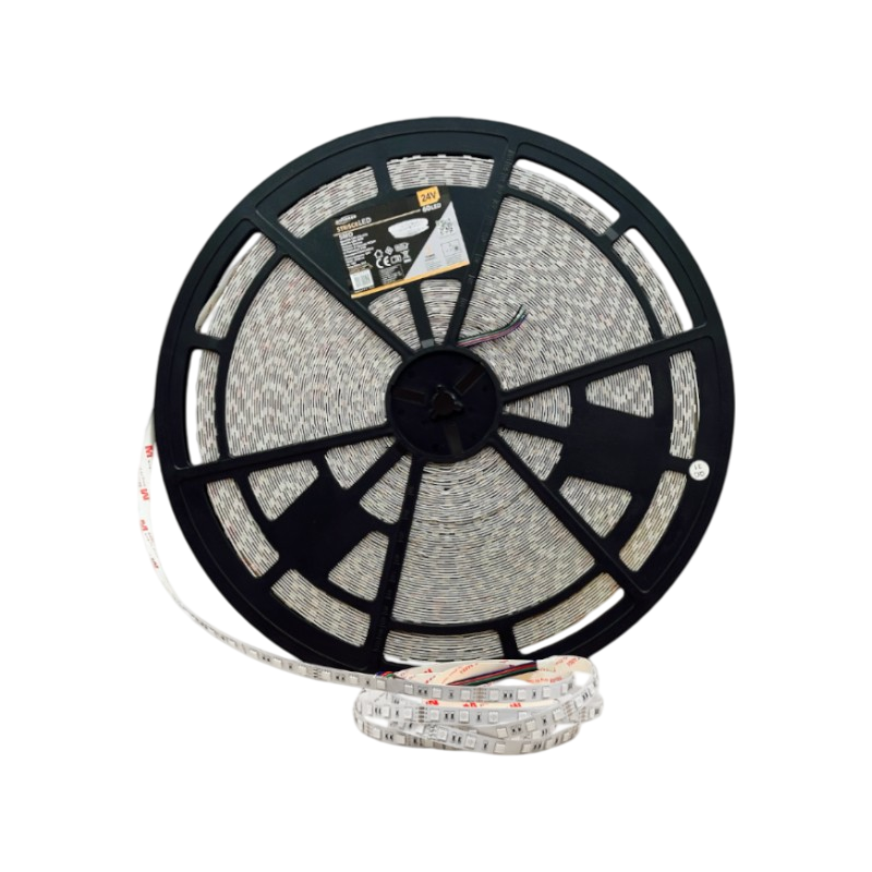 UNIVERSO · Striscia LED Flessibile RGB 50M-24V-RGB | 500W SMD 60 LED/m 24V Bobina 50m – vista del prodotto