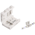 UNIVERSO · Giunto Connettore per Strip LED Monocolore 2 Pin 8mm | Spinotto 12V/24V SMD | Confezione 5 Pezzi – vista del prodotto