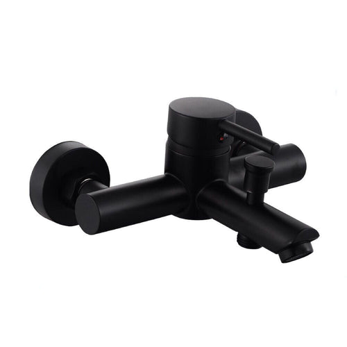 Solvivo · Rubinetto per vasca da bagno nero opaco modello Ray Black – vista principale
