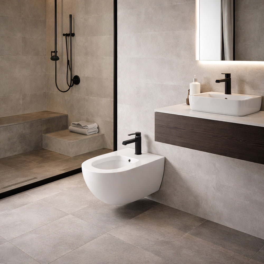 Solvivo · Seven · Rubinetto nero da bidet per bagno miscelatore – dettaglio 5