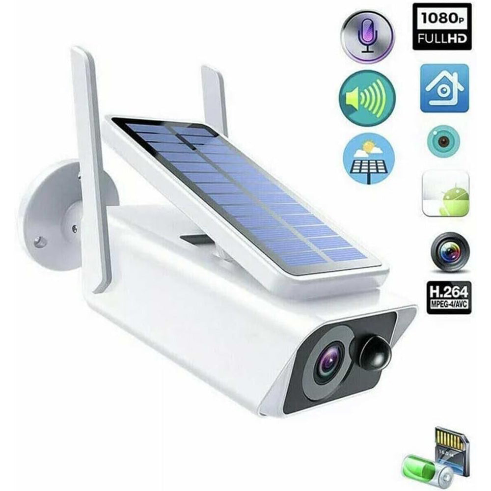 Solvivo · Telecamera Wi-Fi Hd 1080p 2mpx · pannello solare IP66 – dettaglio 2