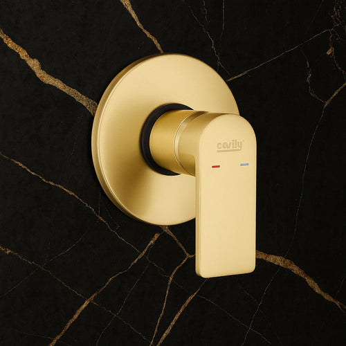 Solvivo · Seven · Miscelatore doccia ad incasso oro opaco rubinetto – dettaglio 2