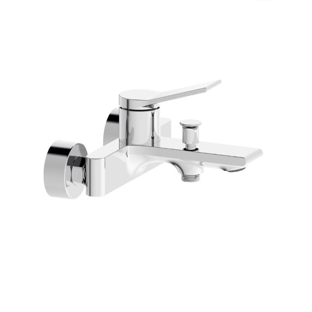 Solvivo · Sky · Rubinetto vasca bagno stilizzato ottone cromato lucido – vista principale