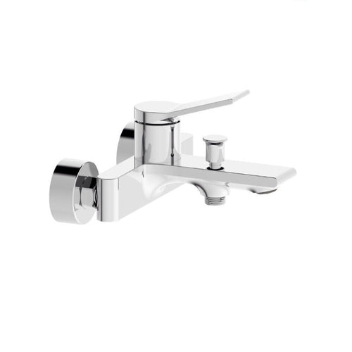 Solvivo · Sky · Rubinetto vasca bagno stilizzato ottone cromato lucido – vista principale