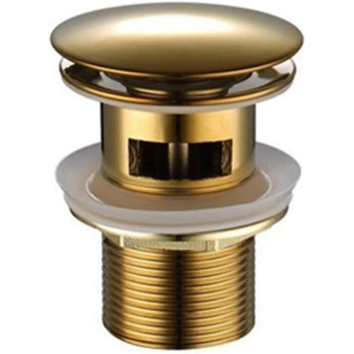 Solvivo · Piletta di scarico oro universale 1/4" per lavandino pop-up tappo – dettaglio 2