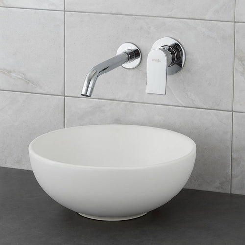 Solvivo · Seven · Rubinetto muro ad incasso miscelatore per lavabo da bagno – dettaglio 2