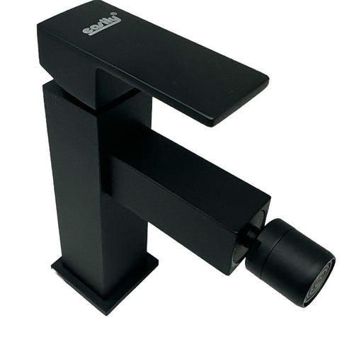Solvivo · Firenze · Rubinetto per bidet quadrato nero opaco – dettaglio 2