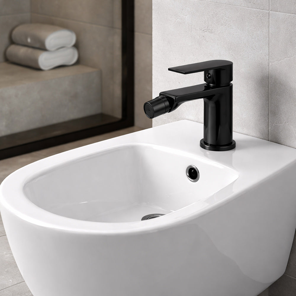 Solvivo · Seven · Rubinetto nero da bidet per bagno miscelatore – vista principale