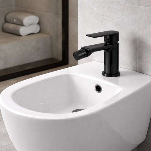 Solvivo · Seven · Rubinetto nero da bidet per bagno miscelatore – vista principale