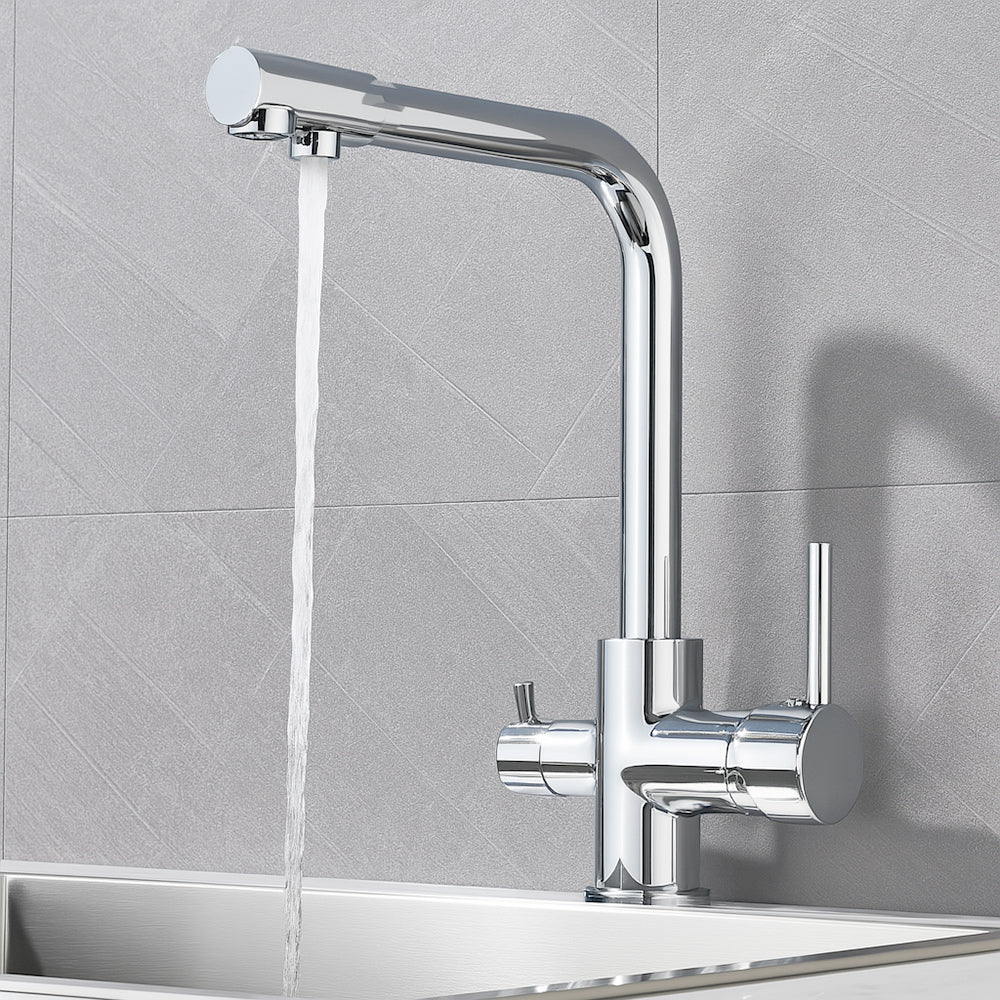 Solvivo · Rubinetto da cucina a due vie per depuratore d’acqua due leve – dettaglio 5