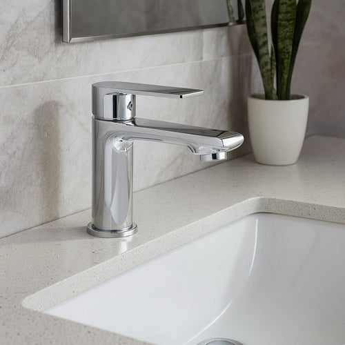 Solvivo · Seven · Rubinetto cromato da lavabo per bagno miscelatore – vista principale