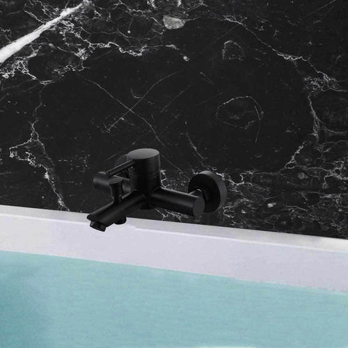 Solvivo · Rubinetto per vasca da bagno nero opaco modello Ray Black – dettaglio 2