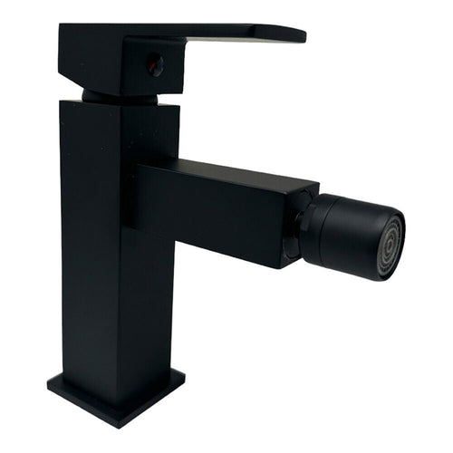 Solvivo · Firenze · Rubinetto per bidet quadrato nero opaco – vista principale