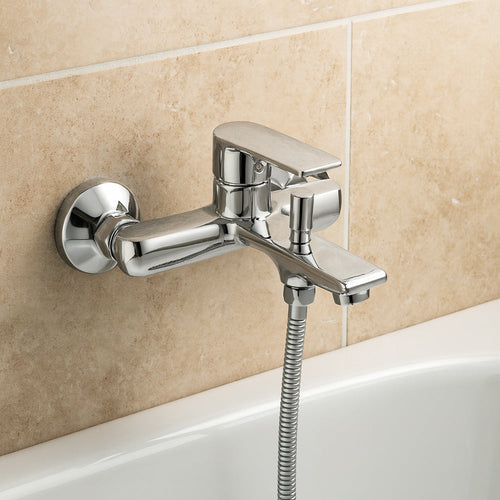 Solvivo · Seven · Rubinetto per vasca a parete da bagno cromato – vista principale