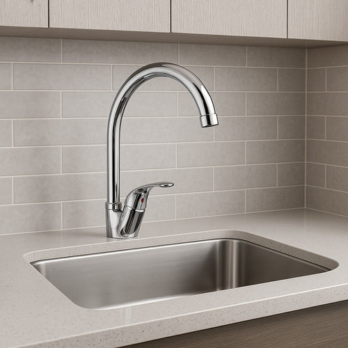 Solvivo · Rubinetto per lavello da cucina a canna alta miscelatore orientabile – vista principale