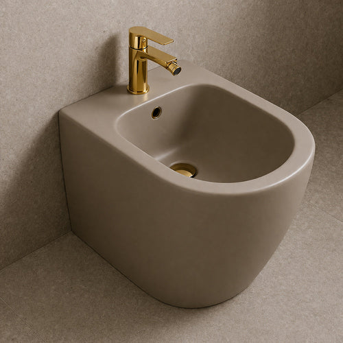 Solvivo · Seven · Rubinetto oro lucido da bidet per bagno miscelatore – vista principale