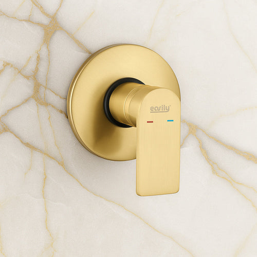 Solvivo · Seven · Miscelatore doccia ad incasso oro opaco rubinetto – vista principale