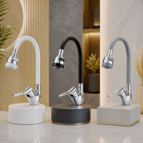 Solvivo · Rubinetto con doccetta in silicone flessibile da cucina 2 getti – dettaglio 2
