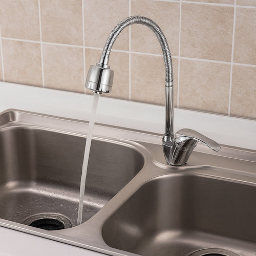 Solvivo · Rubinetto flessibile pieghevole da lavello per cucina a doppio getto – vista principale