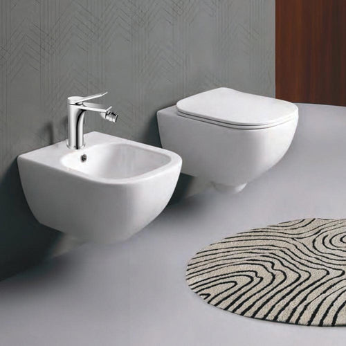 Solvivo · Sky · Rubinetto bidet stilizzato ottone cromato lucido – dettaglio 2