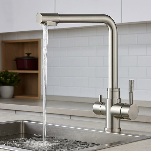 Solvivo · Rubinetto cucina 3 vie per depuratore d’acqua 2 leve Sistema Osmosi – vista principale