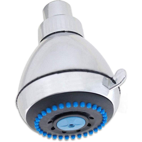 Solvivo · Soffione doccia multigetto rotondo diametro 7.5 cm cromato – dettaglio 2